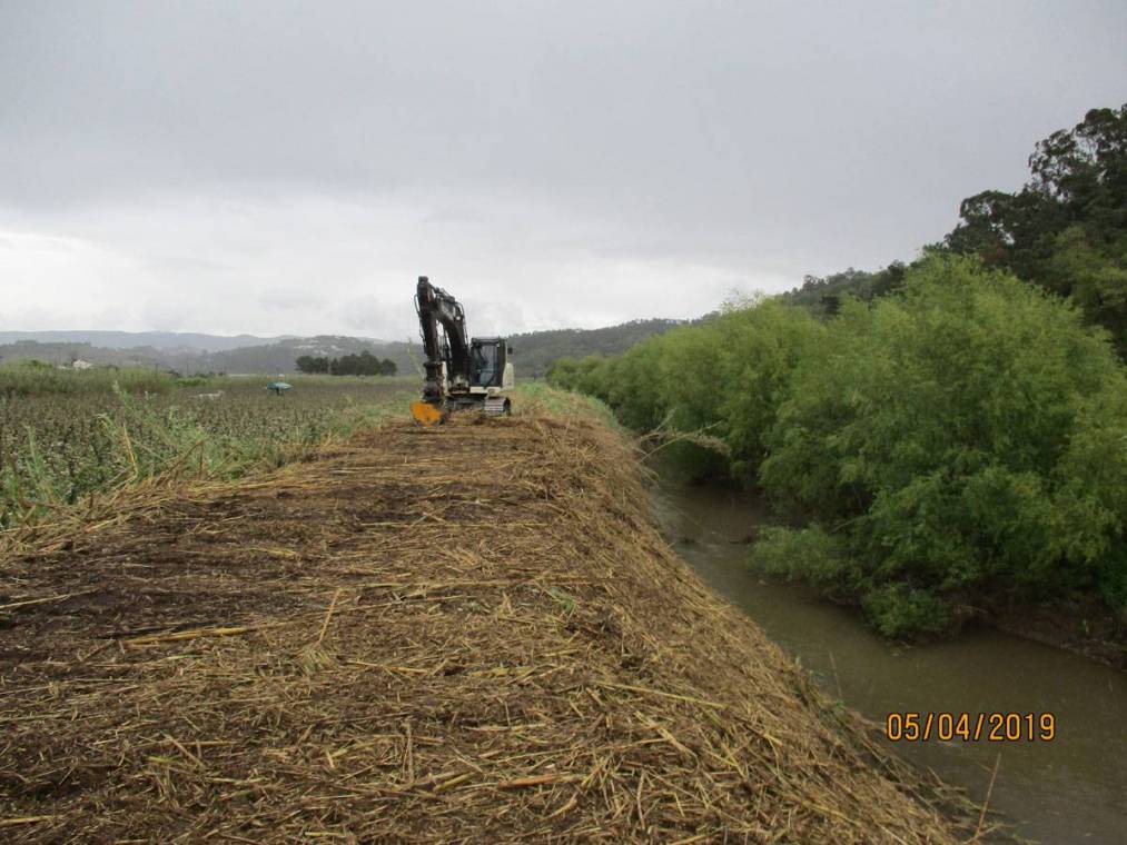 Limpeza do Rio Alcôa – Margem de Alcobaça - Abril de 2019